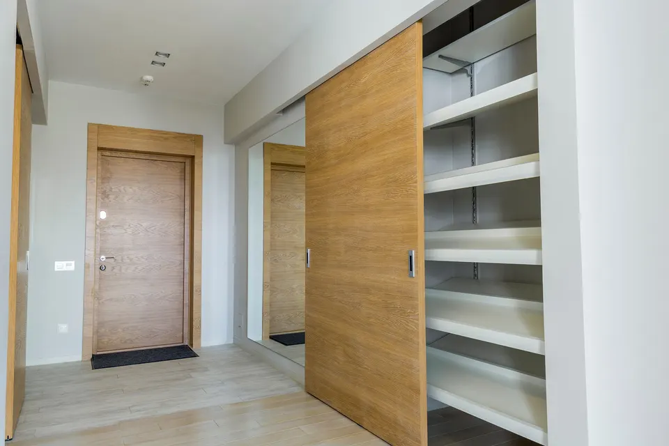Wardrobe with sliding doors